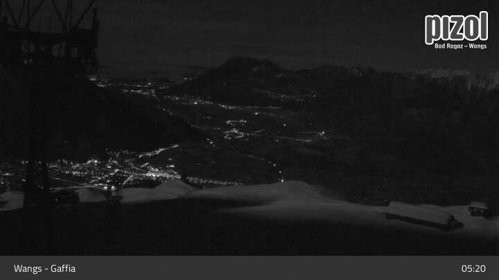 Archiv Foto Webcam Gaffia Bergstation, Wangs in der Ostschweiz