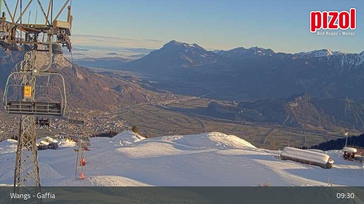 Archiv Foto Webcam Gaffia Bergstation, Wangs in der Ostschweiz