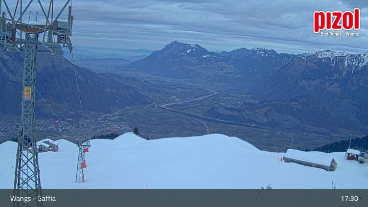 Archiv Foto Webcam Gaffia Bergstation, Wangs in der Ostschweiz