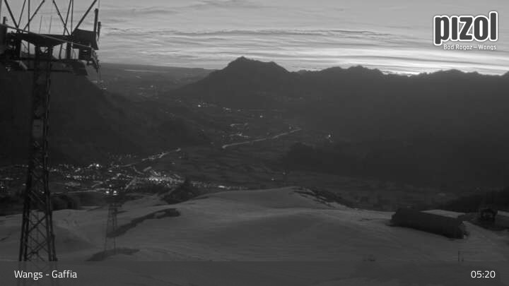 Archiv Foto Webcam Gaffia Bergstation, Wangs in der Ostschweiz