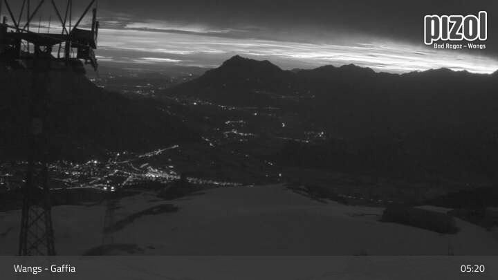 Archiv Foto Webcam Gaffia Bergstation, Wangs in der Ostschweiz