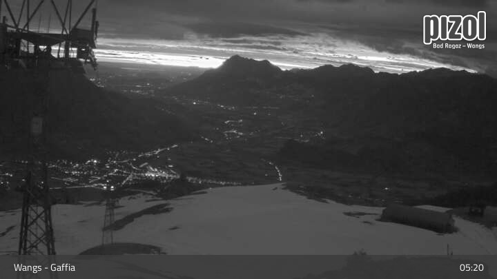 Archiv Foto Webcam Gaffia Bergstation, Wangs in der Ostschweiz