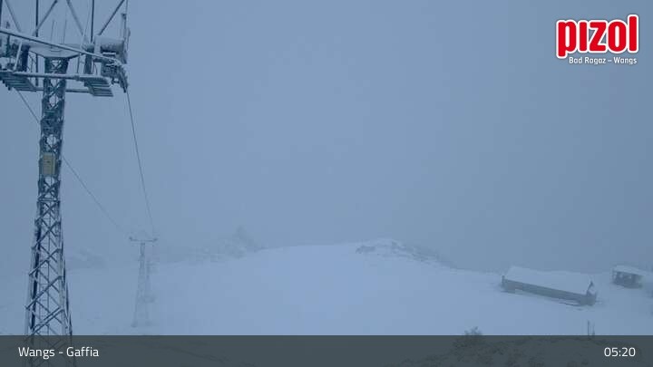 Archiv Foto Webcam Gaffia Bergstation, Wangs in der Ostschweiz