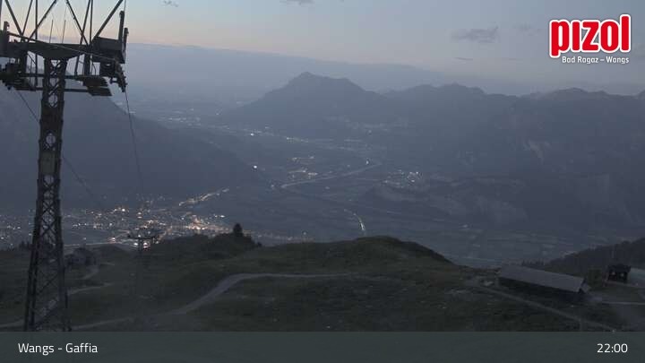 Archiv Foto Webcam Gaffia Bergstation, Wangs in der Ostschweiz