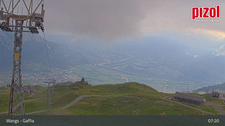 Archiv Foto Webcam Gaffia Bergstation, Wangs in der Ostschweiz