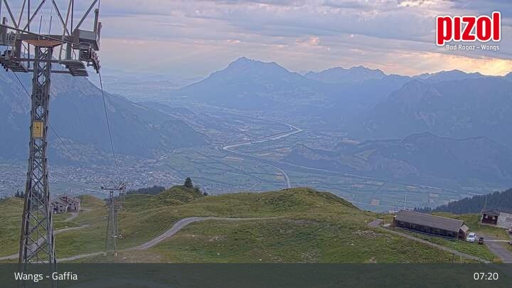 Archiv Foto Webcam Gaffia Bergstation, Wangs in der Ostschweiz