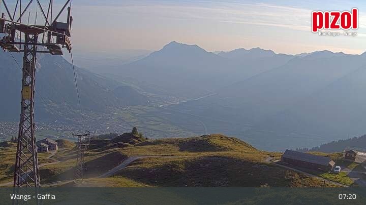 Archiv Foto Webcam Gaffia Bergstation, Wangs in der Ostschweiz