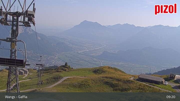 Archiv Foto Webcam Gaffia Bergstation, Wangs in der Ostschweiz