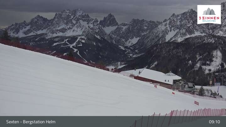 Archiv Foto Webcam Helm Plateau in den Sextner Dolomiten