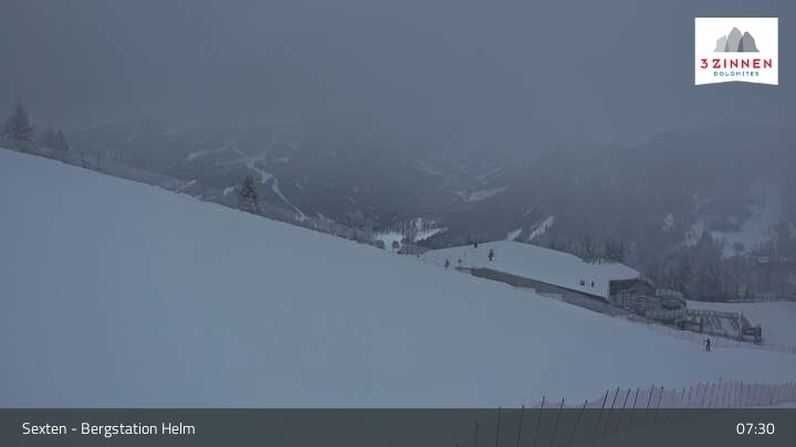 Archiv Foto Webcam Helm Plateau in den Sextner Dolomiten