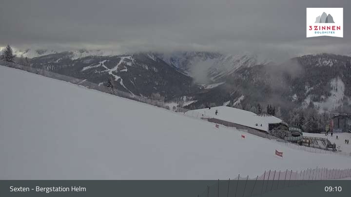 Archiv Foto Webcam Helm Plateau in den Sextner Dolomiten