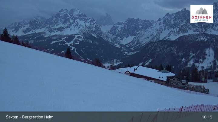 Archiv Foto Webcam Helm Plateau in den Sextner Dolomiten