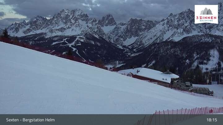 Archiv Foto Webcam Helm Plateau in den Sextner Dolomiten
