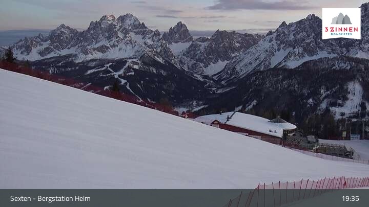 Archiv Foto Webcam Helm Plateau in den Sextner Dolomiten
