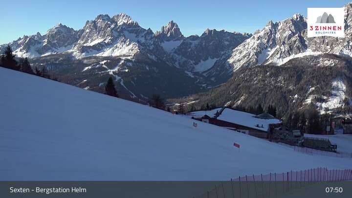 Archiv Foto Webcam Helm Plateau in den Sextner Dolomiten