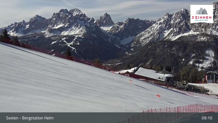 Archiv Foto Webcam Helm Plateau in den Sextner Dolomiten