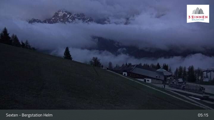 Archiv Foto Webcam Helm Plateau in den Sextner Dolomiten
