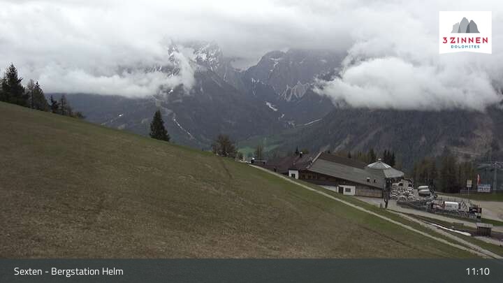 Archiv Foto Webcam Helm Plateau in den Sextner Dolomiten