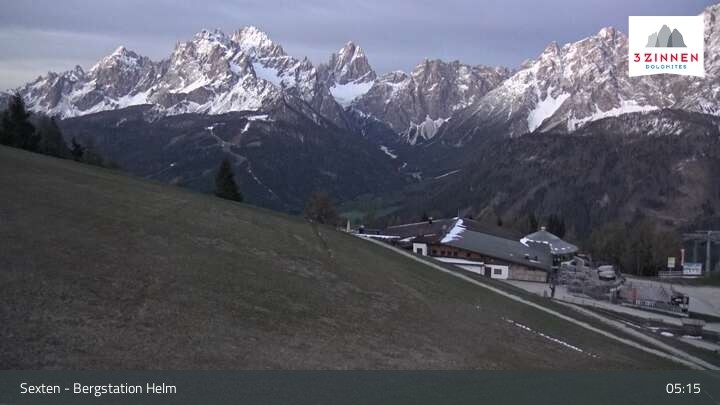Archiv Foto Webcam Helm Plateau in den Sextner Dolomiten