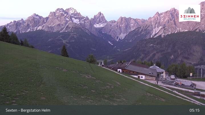 Archiv Foto Webcam Helm Plateau in den Sextner Dolomiten