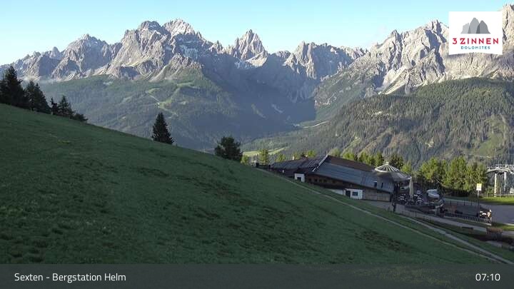 Archiv Foto Webcam Helm Plateau in den Sextner Dolomiten