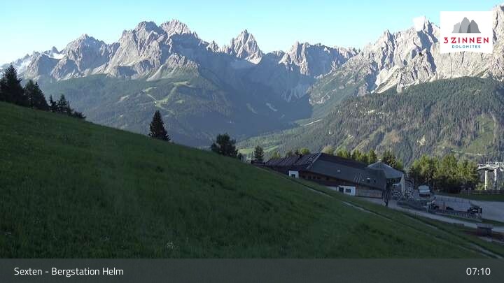 Archiv Foto Webcam Helm Plateau in den Sextner Dolomiten