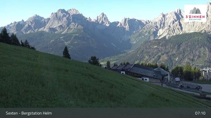 Archiv Foto Webcam Helm Plateau in den Sextner Dolomiten