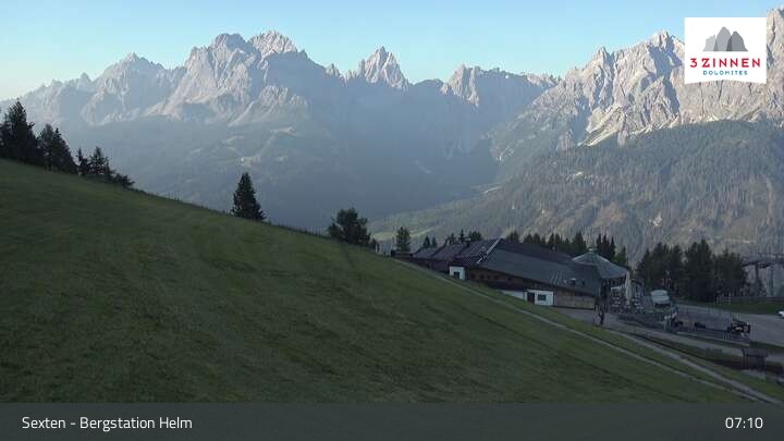 Archiv Foto Webcam Helm Plateau in den Sextner Dolomiten
