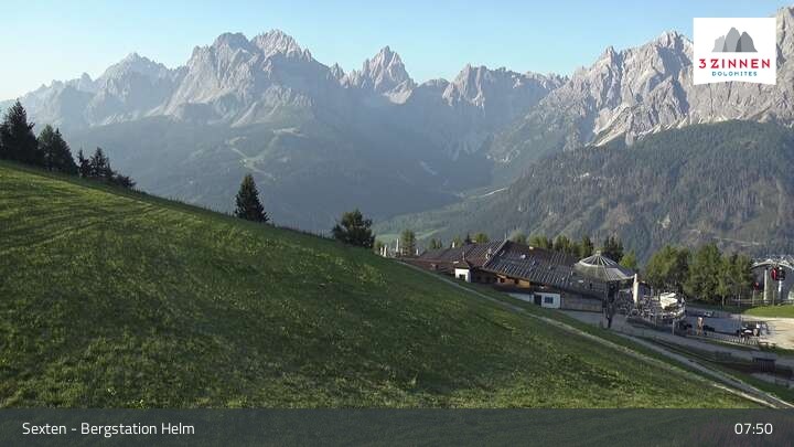 Archiv Foto Webcam Helm Plateau in den Sextner Dolomiten