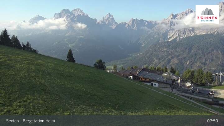 Archiv Foto Webcam Helm Plateau in den Sextner Dolomiten