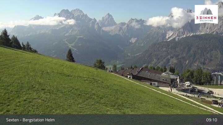 Archiv Foto Webcam Helm Plateau in den Sextner Dolomiten