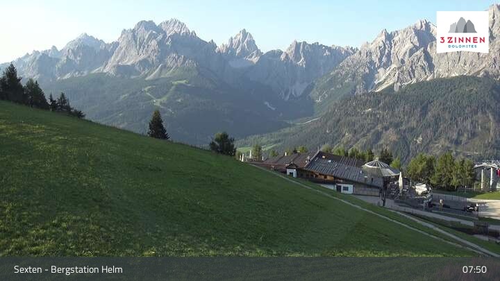 Archived image Webcam Sexten Dolomites: Helm Mountain