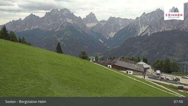 Archiv Foto Webcam Helm Plateau in den Sextner Dolomiten