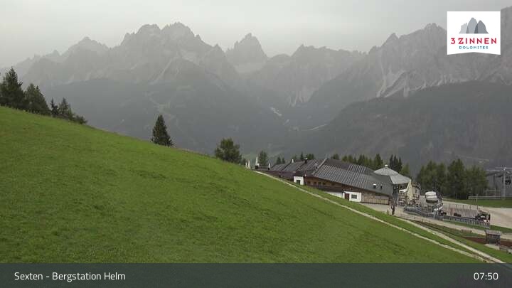 Archiv Foto Webcam Helm Plateau in den Sextner Dolomiten