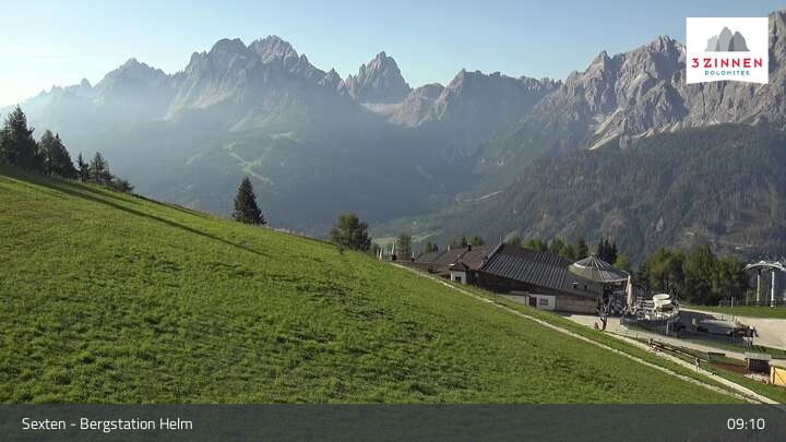 Archived image Webcam Sexten Dolomites: Helm Mountain