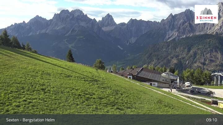 Archiv Foto Webcam Helm Plateau in den Sextner Dolomiten