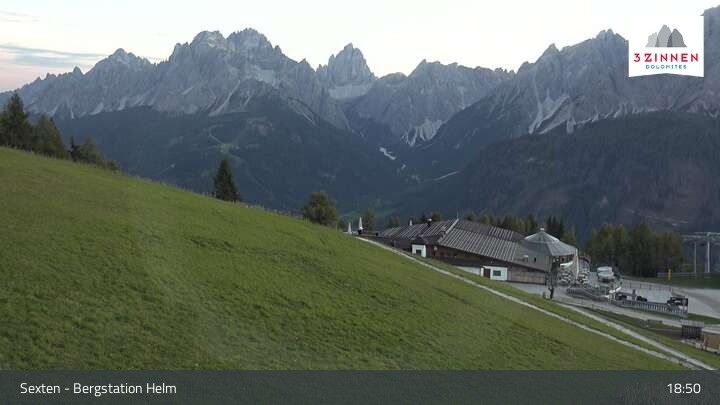 Archiv Foto Webcam Helm Plateau in den Sextner Dolomiten