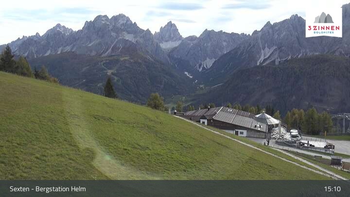 Archiv Foto Webcam Helm Plateau in den Sextner Dolomiten