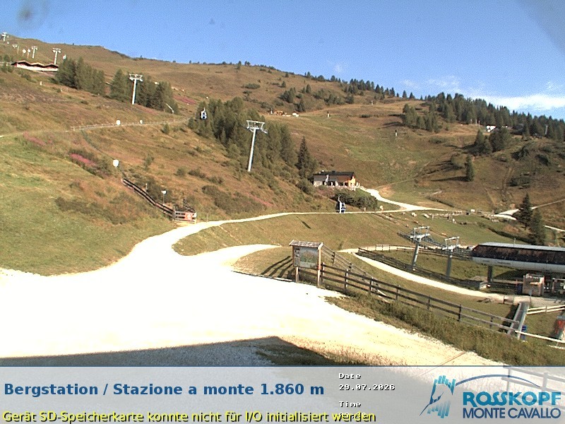 Archiv Foto Webcam Bergstation Rosskopf, Sterzing