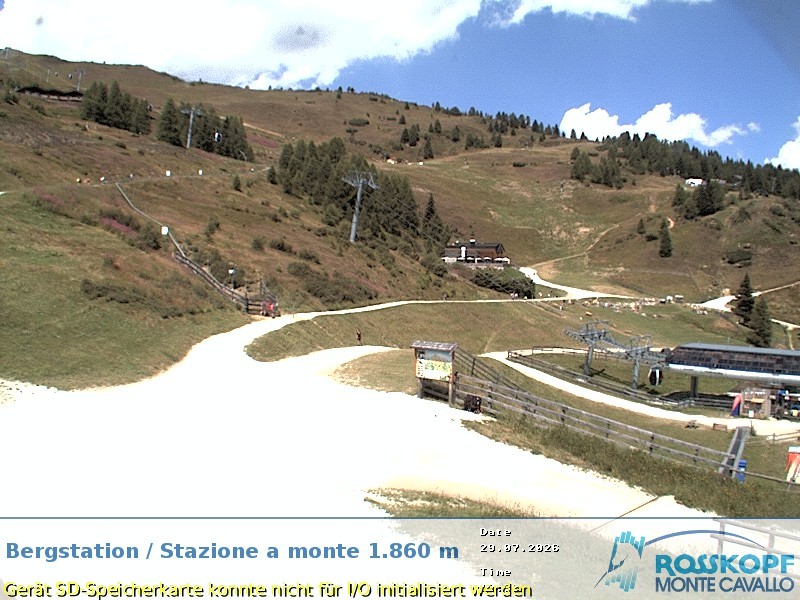 Archiv Foto Webcam Bergstation Rosskopf, Sterzing