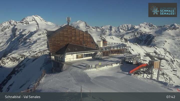 Archiv Foto Webcam Schnalstaler Gletscherbahn - Bergstation