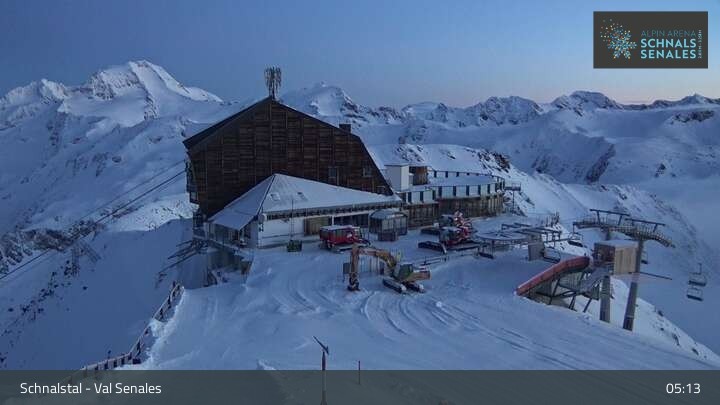 Archiv Foto Webcam Schnalstaler Gletscherbahn - Bergstation
