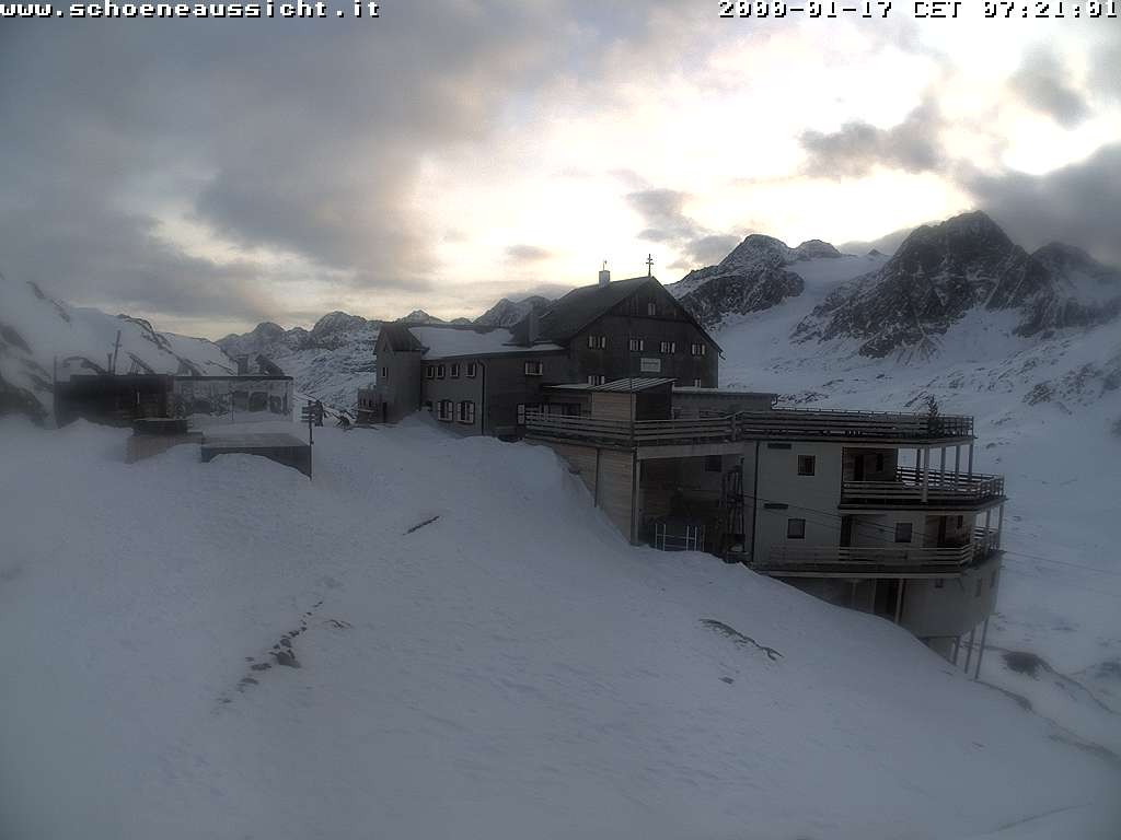 Archiv Foto Webcam Schnalstal: Schöne Aussicht-Hütte