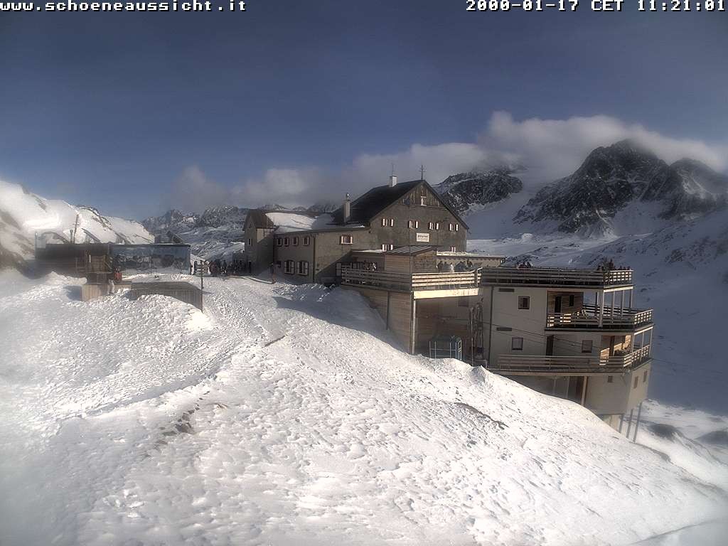 Archiv Foto Webcam Schnalstal: Schöne Aussicht-Hütte