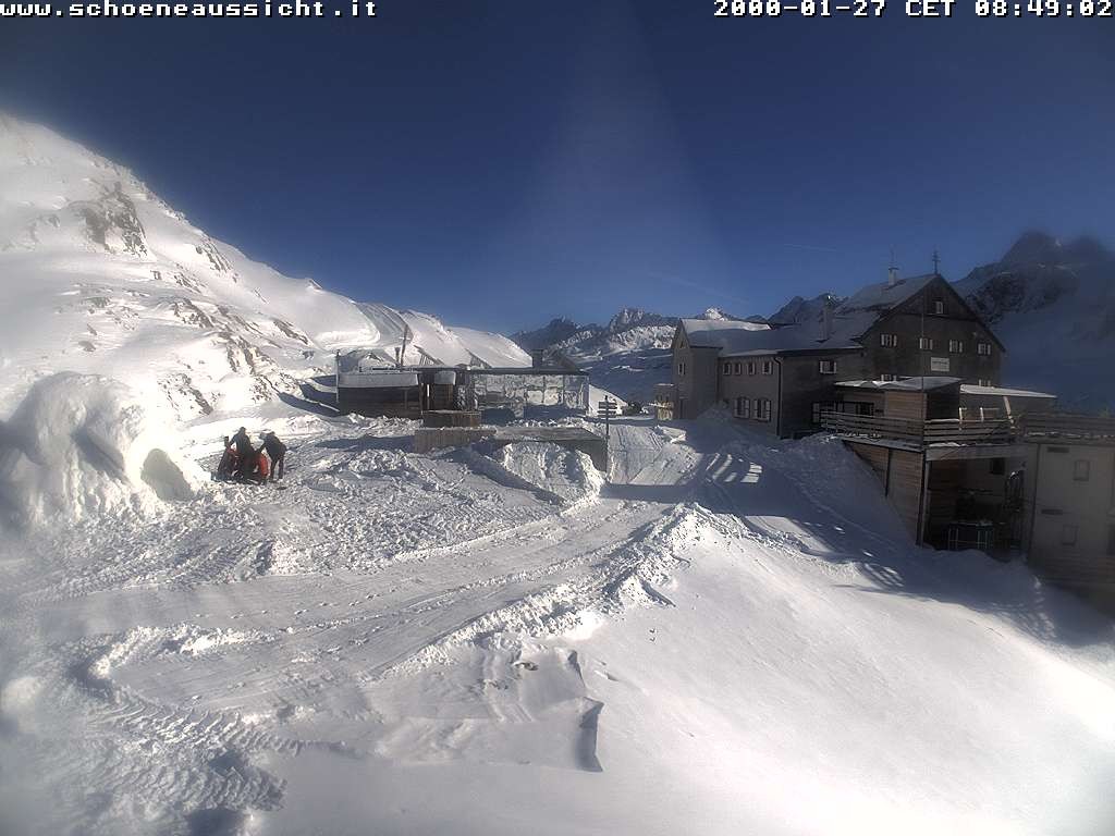 Archived image Webcam Schnalstal: Hut "Schöne Aussicht"