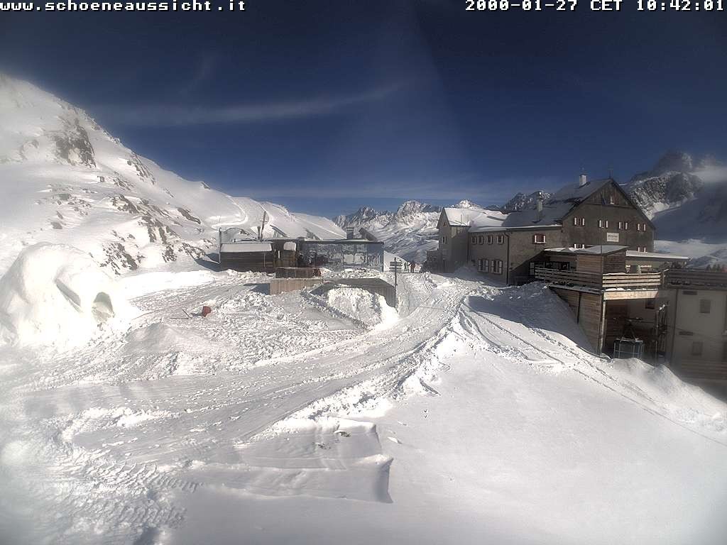 Archived image Webcam Schnalstal: Hut "Schöne Aussicht"