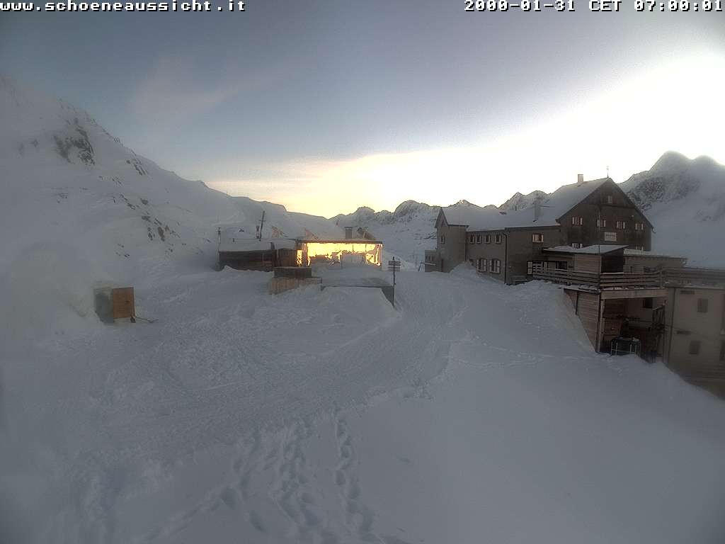 Archiv Foto Webcam Schnalstal: Schöne Aussicht-Hütte