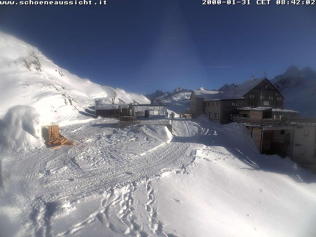 Archiv Foto Webcam Schnalstal: Schöne Aussicht-Hütte