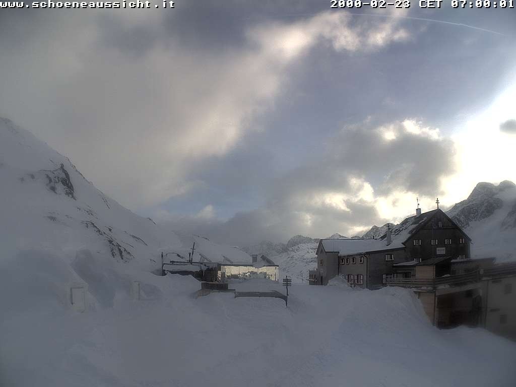 Archiv Foto Webcam Schnalstal: Schöne Aussicht-Hütte