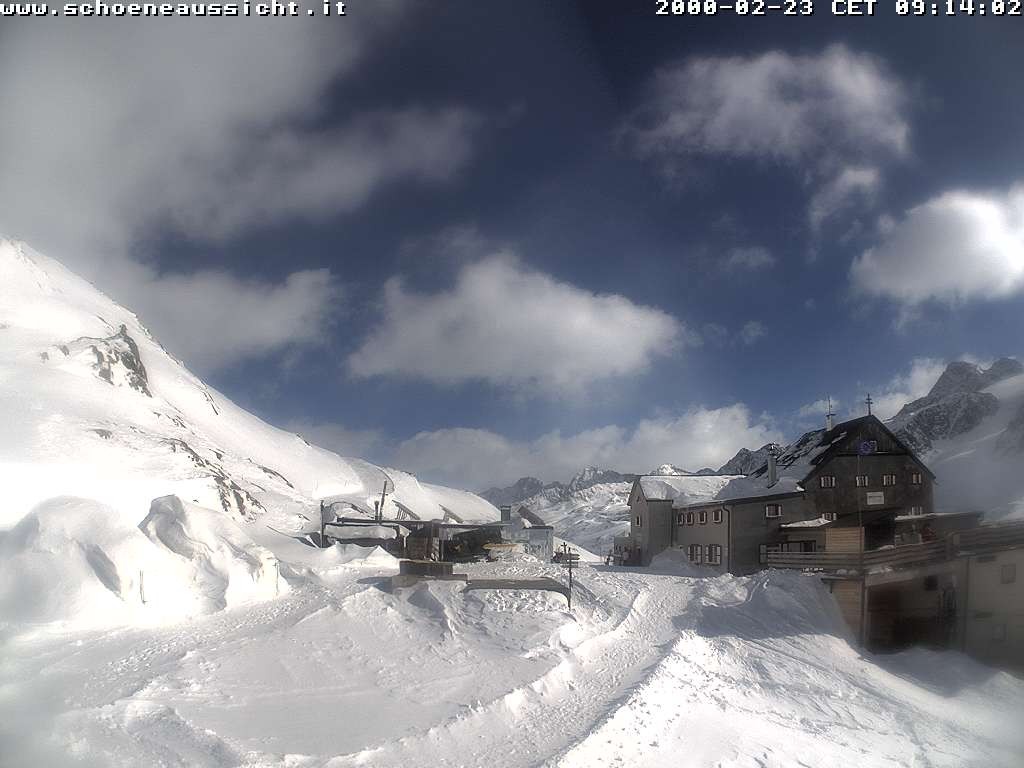 Archiv Foto Webcam Schnalstal: Schöne Aussicht-Hütte